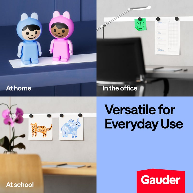 GAUDER Self-Adhesive Metal Tape - Ideal for Tonie Figures & Shelves - Holding Surface for Magnets - Ferrous Tape with Foam Adhesive - Thin Metal Steel Strip (10 ft x 1.4 in) - Image 4